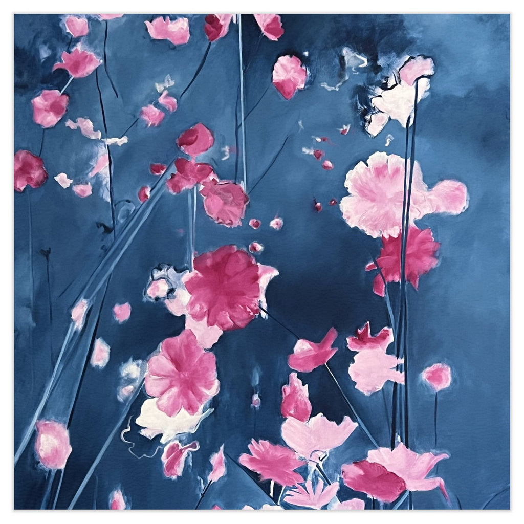 Pink Cosmos Mahjong Mat