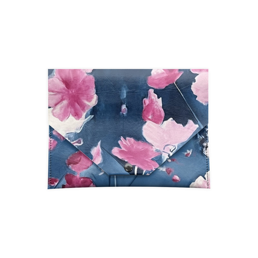 Pink Cosmos Mahjong Card Holder