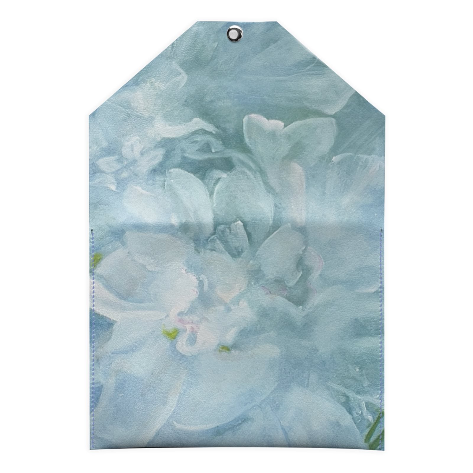Blue Peony Mahjong Card Holder