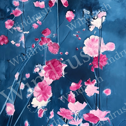 Pink Cosmos Mahjong Mat