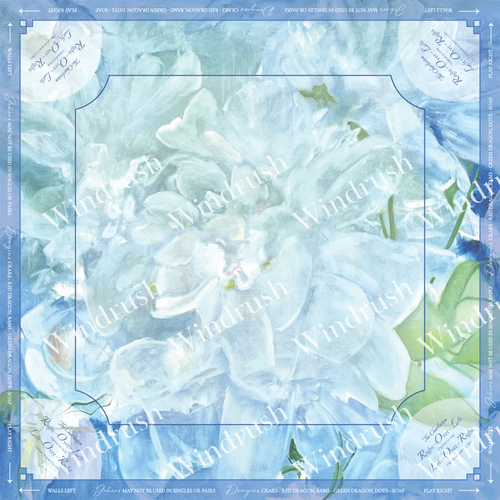 Peony Mahjong Mat with Rules